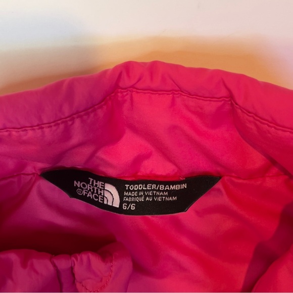 The North Face Girls Pink Toodler Quilted Jacket Size 6/6 - Picture 4 of 12